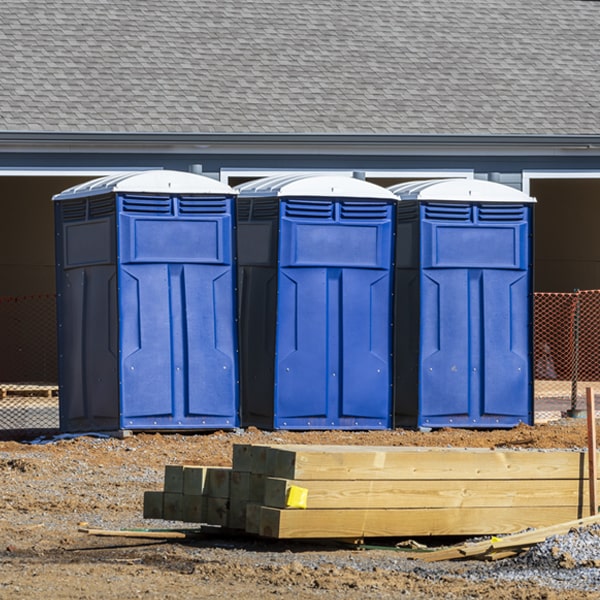 how can i report damages or issues with the porta potties during my rental period in Leon KS